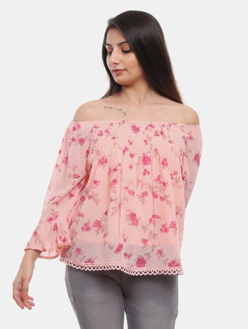 women's straight off shoulder top - 18686771 - Very Small Image - 1