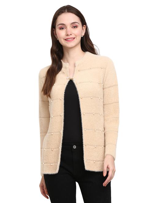 open front wool cardigan - 18687939 - Very Small Image - 1