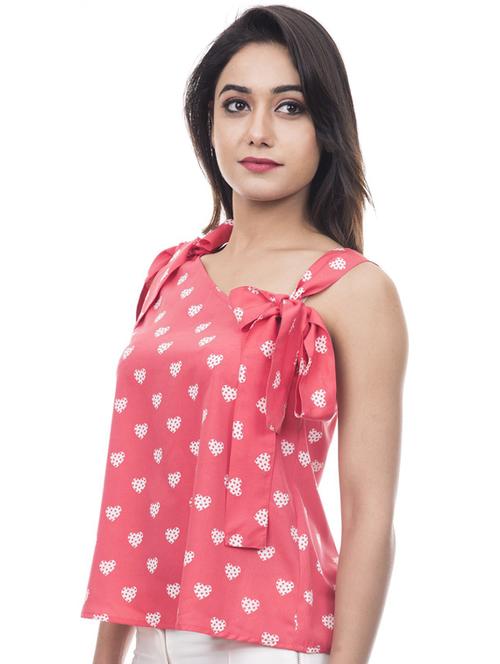 pink crepe regular top - 18688101 - Very Small Image - 1