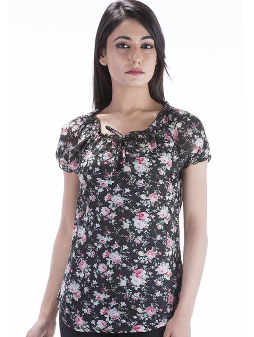 multi colored cotton blend regular top - 18688201 - Very Small Image - 1