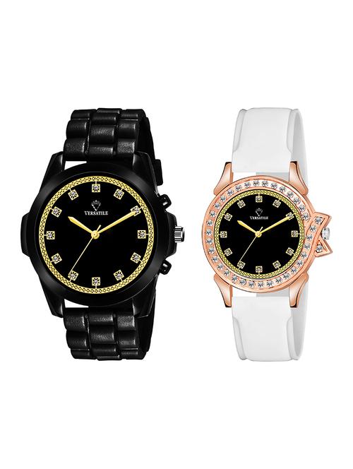 luxurious classy couple combo analog watch for couple - 18688931 - Very Small Image - 1