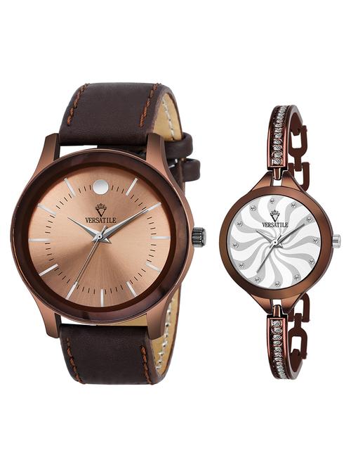copper couple design watches for men and women - 18688950 - Very Small Image - 1