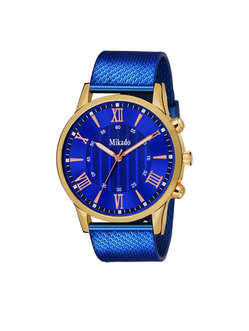gold crown durable quartz analog watch for men - 18689630 - Very Small Image - 1