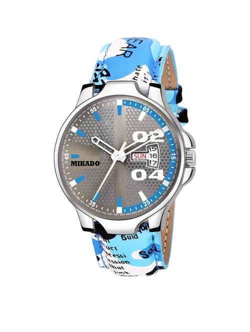 day and date functional artistic designer strap analog watch for men's and boy's - 18689633 - Very Small Image - 1