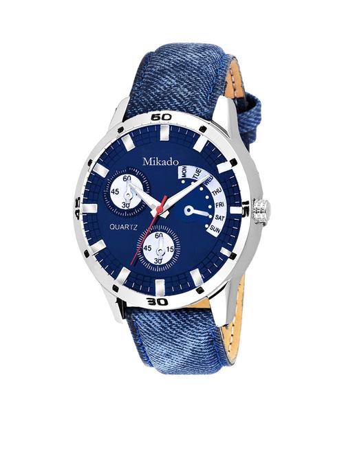 denim fashion opera analog watch for men's and boy's - 18689717 - Very Small Image - 1