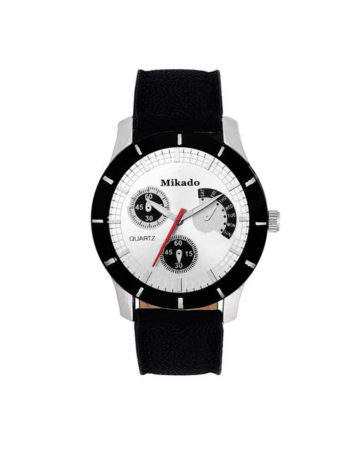 exclusive white dial analog watch for men's and boy's - 18689776 - Very Small Image - 1