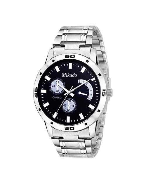 x black stylish design analog watch for men and boy's - 18689853 - Very Small Image - 1