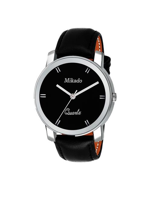 casual black analog watch for men's and boy's - 18689920 - Very Small Image - 1