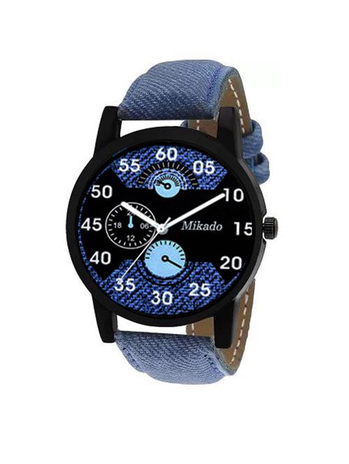 new blue dial casual analog watch for men and boy's - 18689927 - Very Small Image - 1