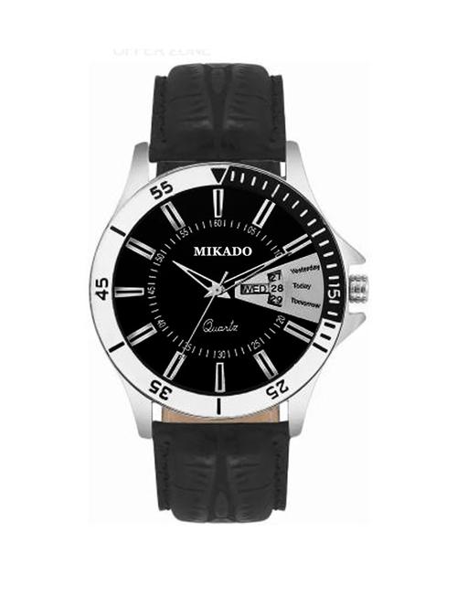 classic day and date functional black analog watch for men and boy's(1 year warranty) - 18689935 - Very Small Image - 1