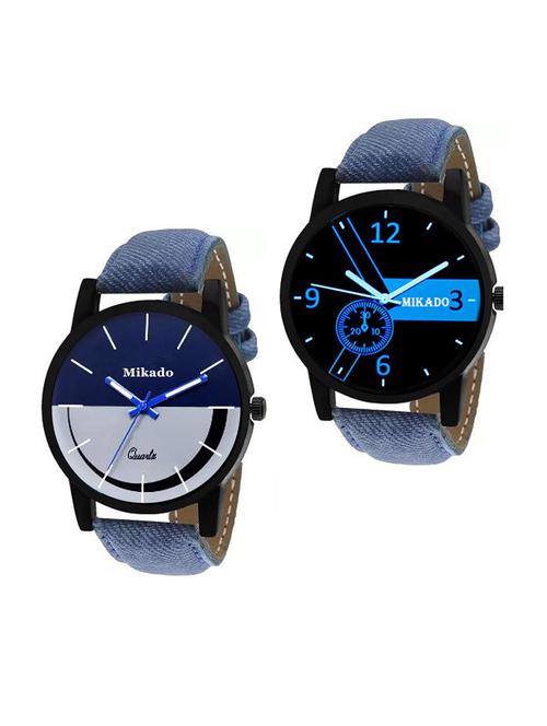 men's analog watch combo - 18690113 - Very Small Image - 1
