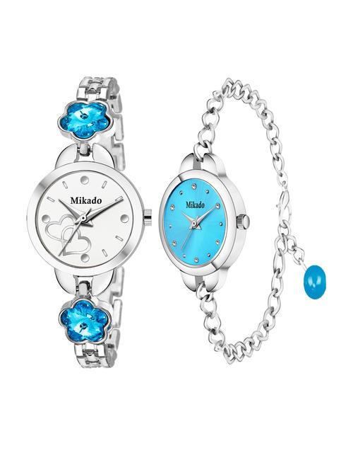 innovative stylish bracelet watch combo pack for women & girls - 18690358 - Very Small Image - 1