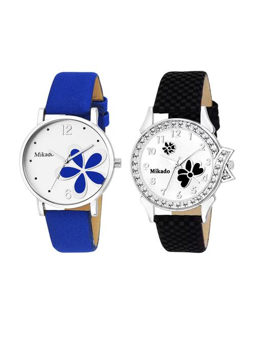 princess victoria stylish analog watches collection with quartz machine and gennuine leather strap - 18690501 - Very Small Image - 1