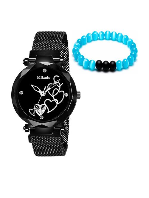 paradise beautiful analog watch & women bracelet set - 18690602 - Very Small Image - 1