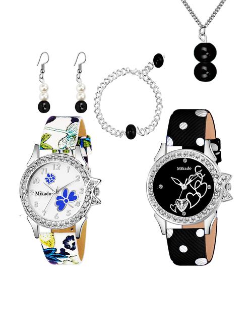fashion takeover combo set of watches ,bracelet,pendant & ear rings for girls - 18690604 - Very Small Image - 1
