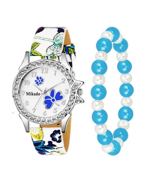 princess blue tatiana watch with charming pearl bracelet for - 18690637 - Very Small Image - 1