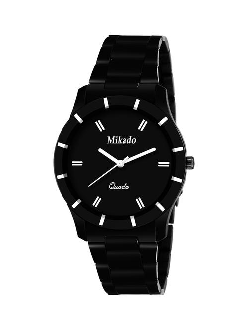 queen elisabeth black metal chain women & girls analog watch - 18690866 - Very Small Image - 1