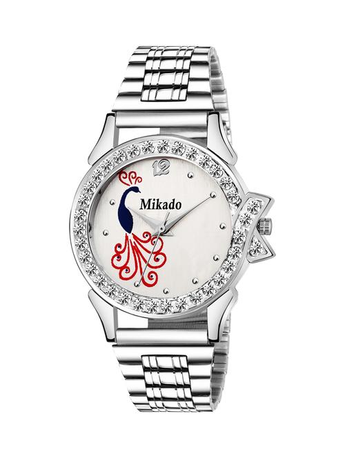 premium quality water resistant metal chain watch for girls & women - 18690902 - Very Small Image - 1