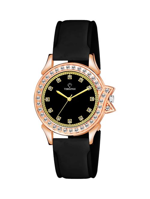 royal black rover classy analog watch for girls - 18690927 - Very Small Image - 1