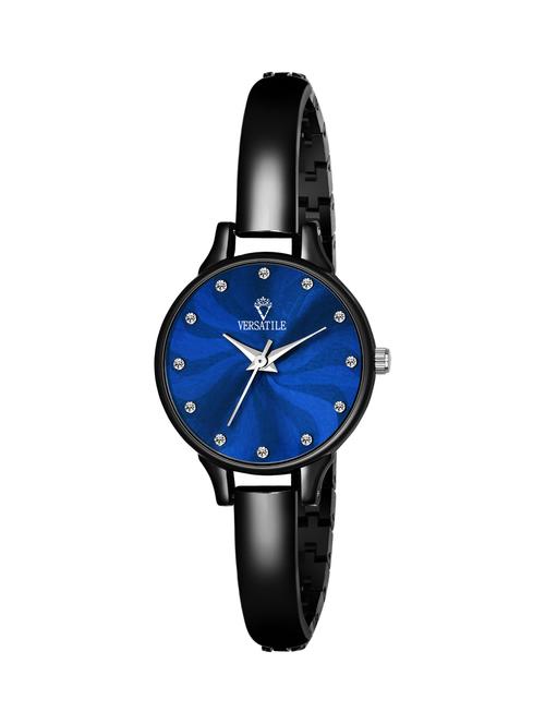 blue dial sprinkle black bracelet watch for women - 18690995 - Very Small Image - 1