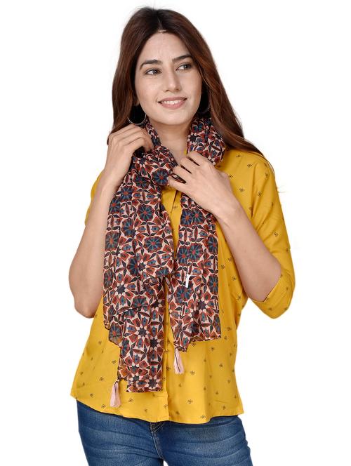multi colored polyester scarf - 18691555 - Very Small Image - 1