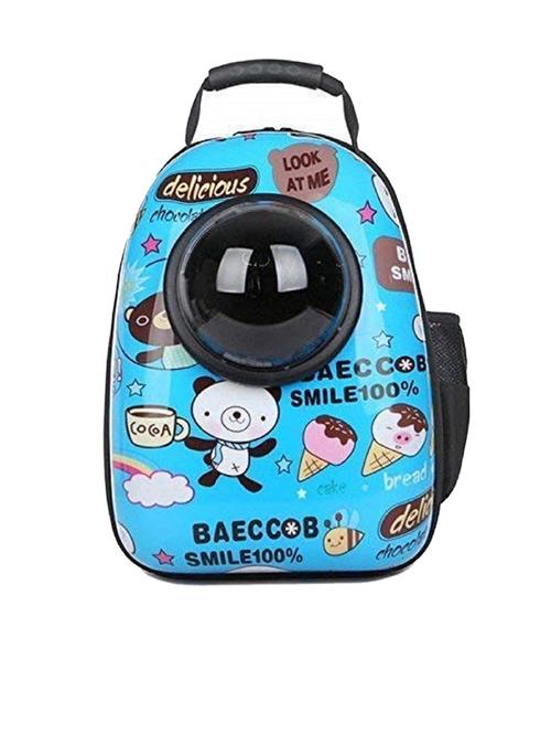 blue plastic backpack pet carrier - 18691855 - Very Small Image - 1