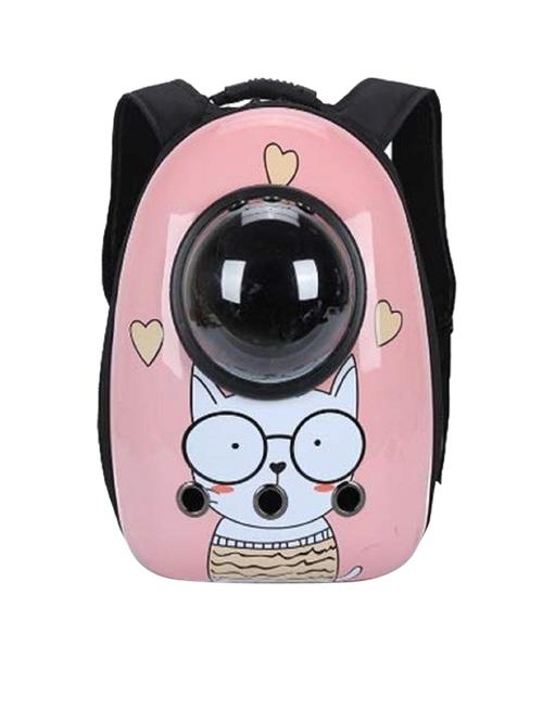 pink plastic backpack pet carrier - 18691859 - Very Small Image - 1
