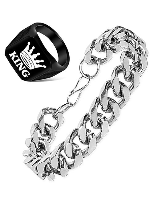 multi colored bracelet & ring combo - 18692404 - Very Small Image - 1
