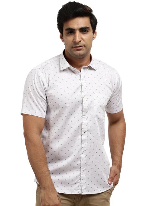 grey cotton casual shirt - 18692739 - Very Small Image - 1