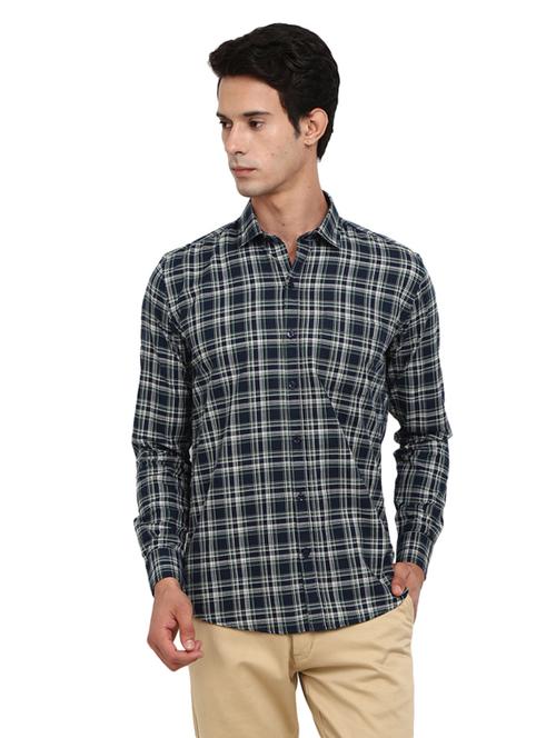 mens checks casual shirt - 18692752 - Very Small Image - 1