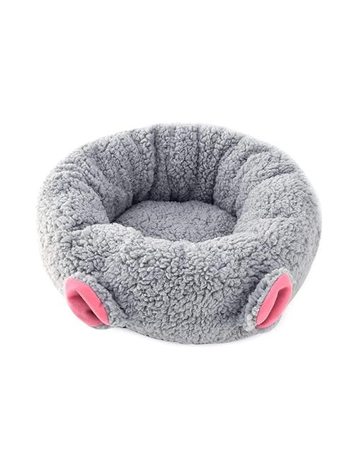 grey cotton flat pet bed - 18696920 - Very Small Image - 1