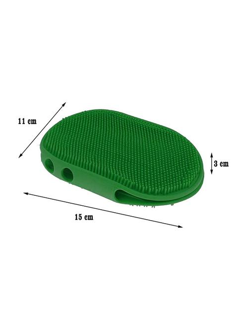 green silicone pet comb brush - 18696972 - Very Small Image - 1