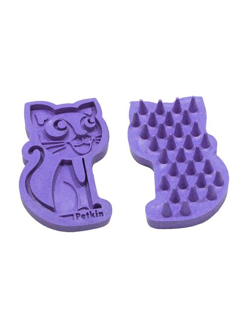 purple silicone pet comb brush - 18697003 - Very Small Image - 1