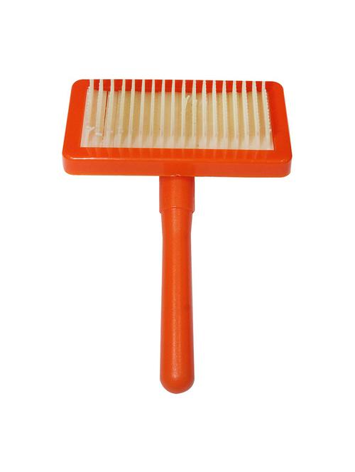 orange plastic pet comb brush - 18697136 - Very Small Image - 1