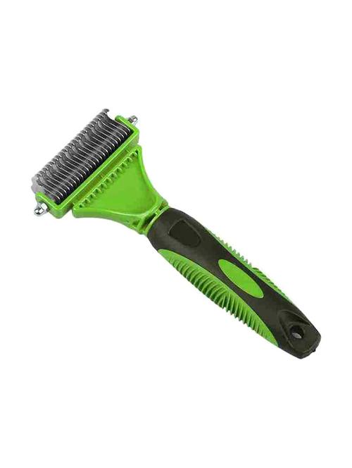 green plastic pet comb brush - 18697194 - Very Small Image - 1