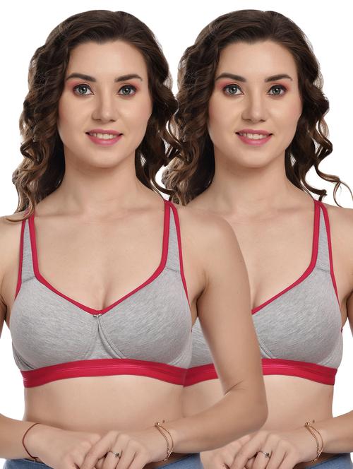 pack of 2 lightly padded sports bra - 18697498 - Very Small Image - 1