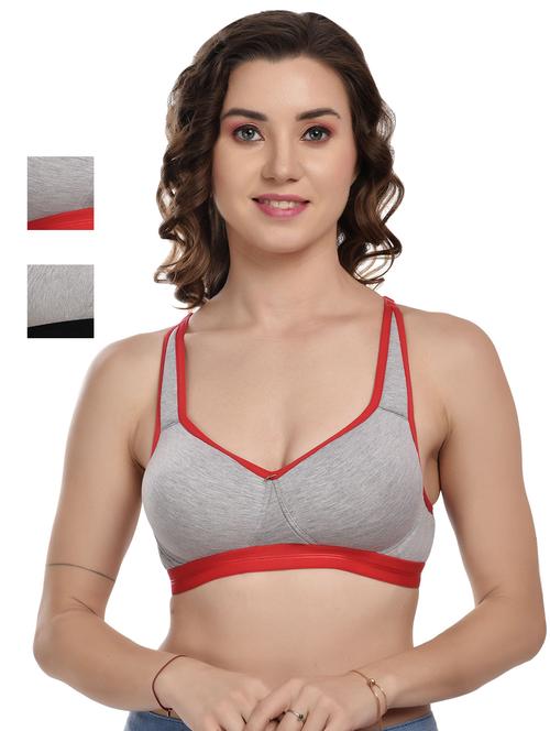 pack of 3 lightly padded sports bra - 18697499 - Very Small Image - 1