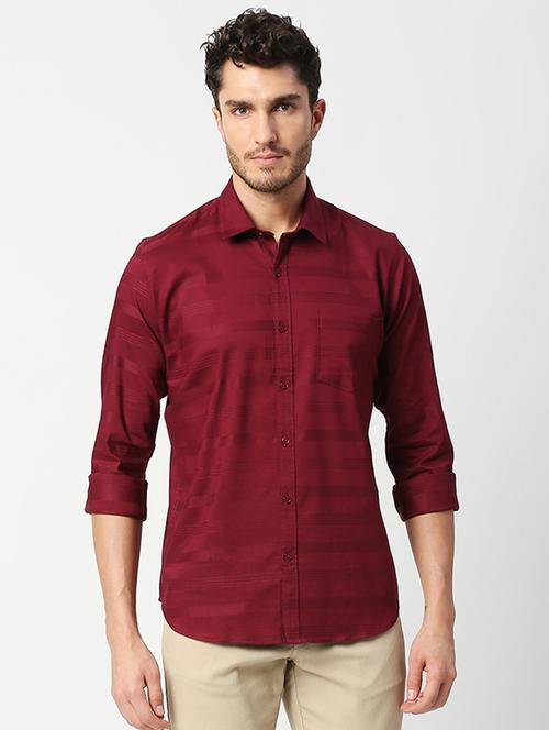 mens stripes casual shirt - 18698097 - Very Small Image - 1