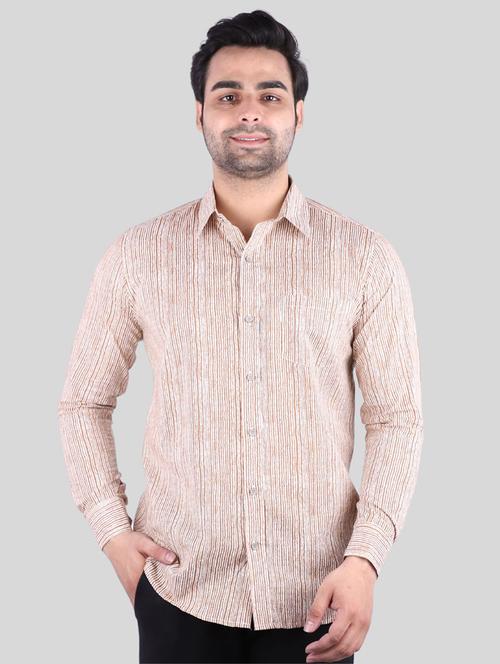mens stripes casual shirt - 18698591 - Very Small Image - 1