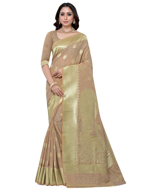 zari bordered woven saree - 18701125 - Very Small Image - 1