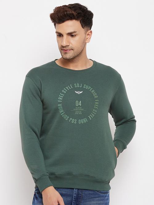 round neck chest printed sweatshirt - 18701236 - Very Small Image - 1
