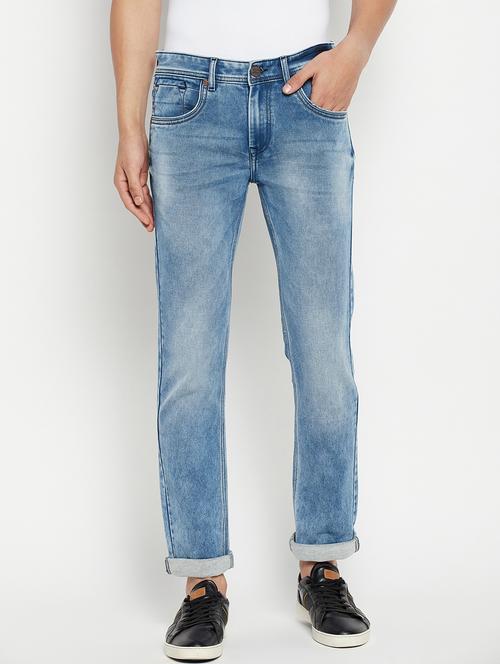 mid rise light washed denim jean - 18701476 - Very Small Image - 1