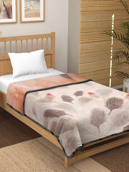 150 tc floral print cotton 4-piece bedding king size set (1 dohar, 1 bedsheet with 2 pillow covers ) - 18701786 - Very Small Image - 1
