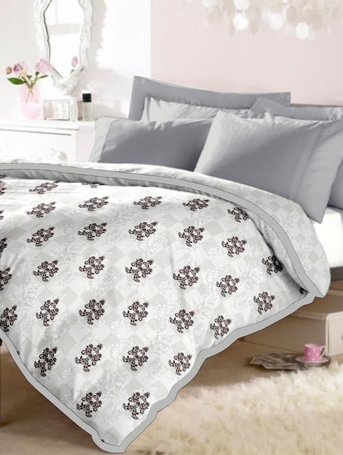 single dohar / ac blanket reversible 100 % cotton| size: 168 x 235 cm - 18701983 - Very Small Image - 1