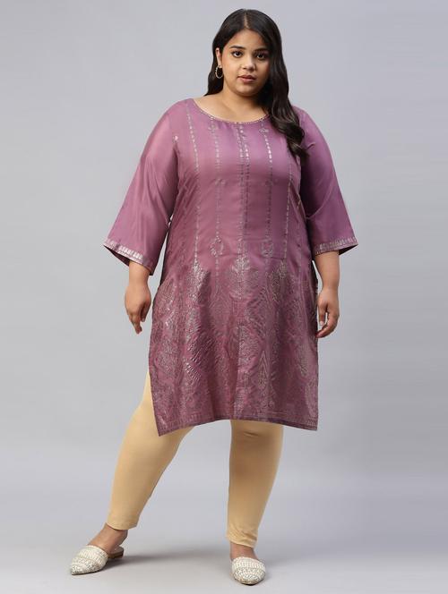 women's straight kurta - 18703609 - Very Small Image - 1