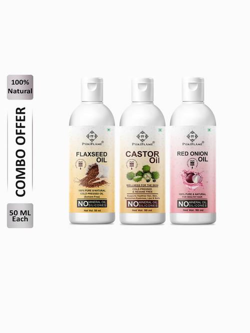 pack of 3 puri flame hair oil - 18707012 - Very Small Image - 1