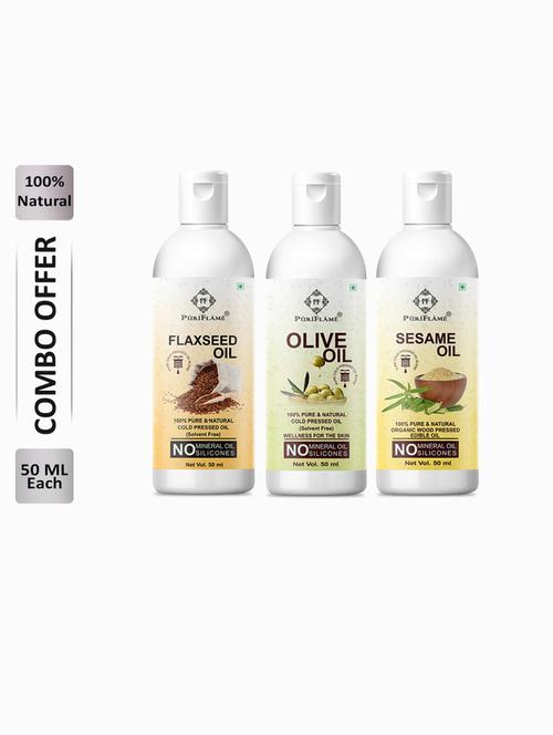 pack of 3 puri flame hair oil - 18707133 - Very Small Image - 1