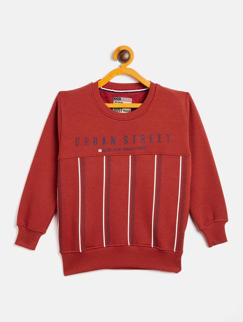 round neck front printed sweatshirt - 18709531 - Very Small Image - 1