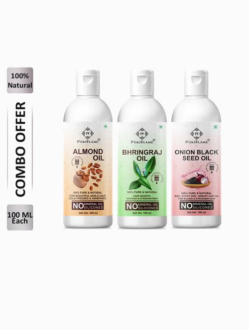 hair pack of 3 hair oil combo - 18711004 - Very Small Image - 1