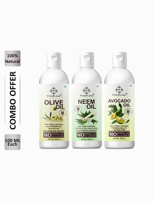 pack of 3 puri flame hair oil - 18715948 - Very Small Image - 1